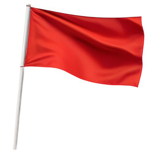 2d red flag - icon | sticker