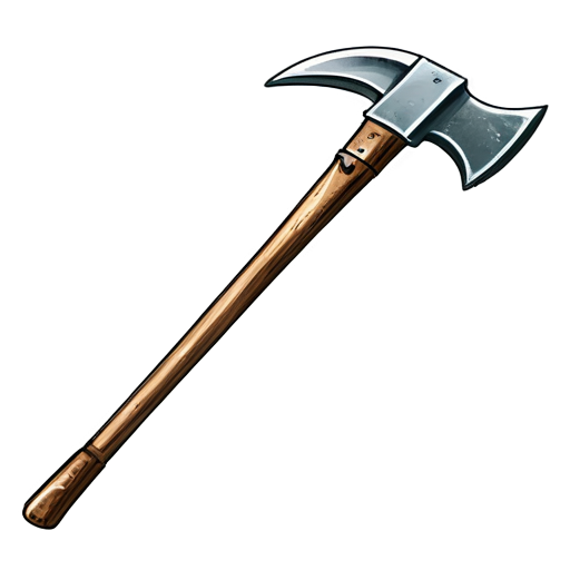 artistic art style mining pickaxe - icon | sticker