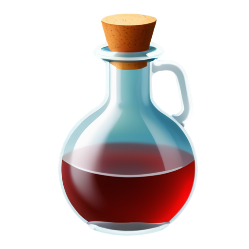 battle magic potion in small bottle - icon | sticker