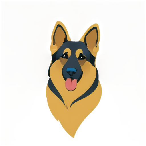 German shepard - icon | sticker