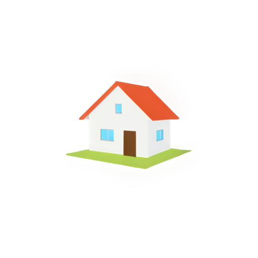 simple house - icon | sticker