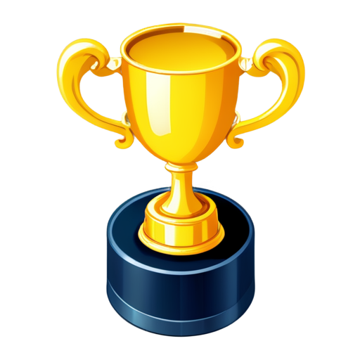 Icon: A trophy or a medal, or a stack of game boxes. - icon | sticker