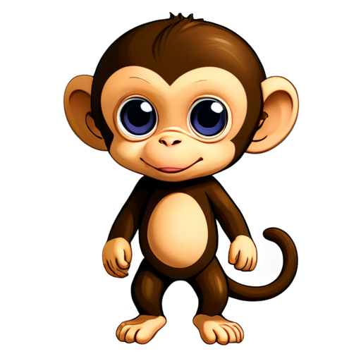 Smart monkey - icon | sticker