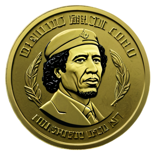 Gaddafi coin - icon | sticker