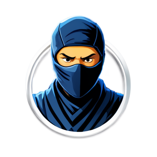 ninja logo, for a crypto token - icon | sticker