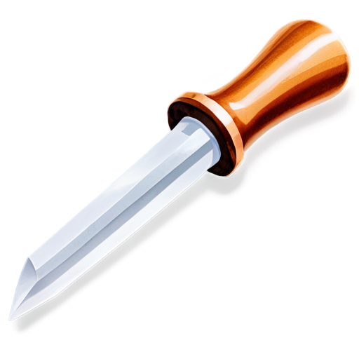 artistic art style hammer chisel cutting gem - icon | sticker