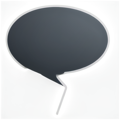 Generate a minimalist speech bubble icon with a small, stylized microphone or waveform inside. The speech bubble should have rounded corners, and the waveform should be subtle yet clear, indicating communication. - icon | sticker