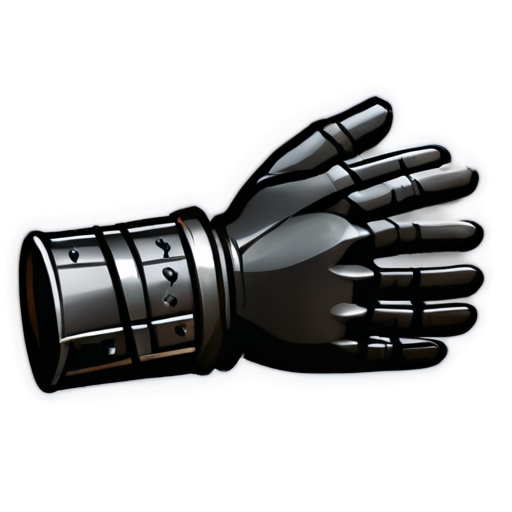 knight hand gauntlets outline icon - icon | sticker