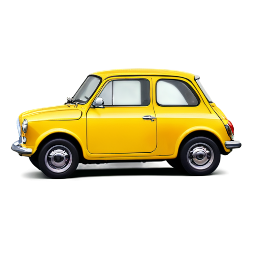 Small yellow car Zaporozhets - icon | sticker