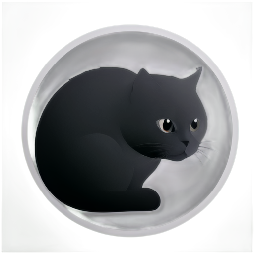 кот переносит маленького котика - icon | sticker