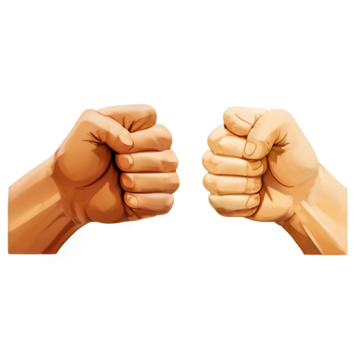 two high fist block animated icon - icon | sticker