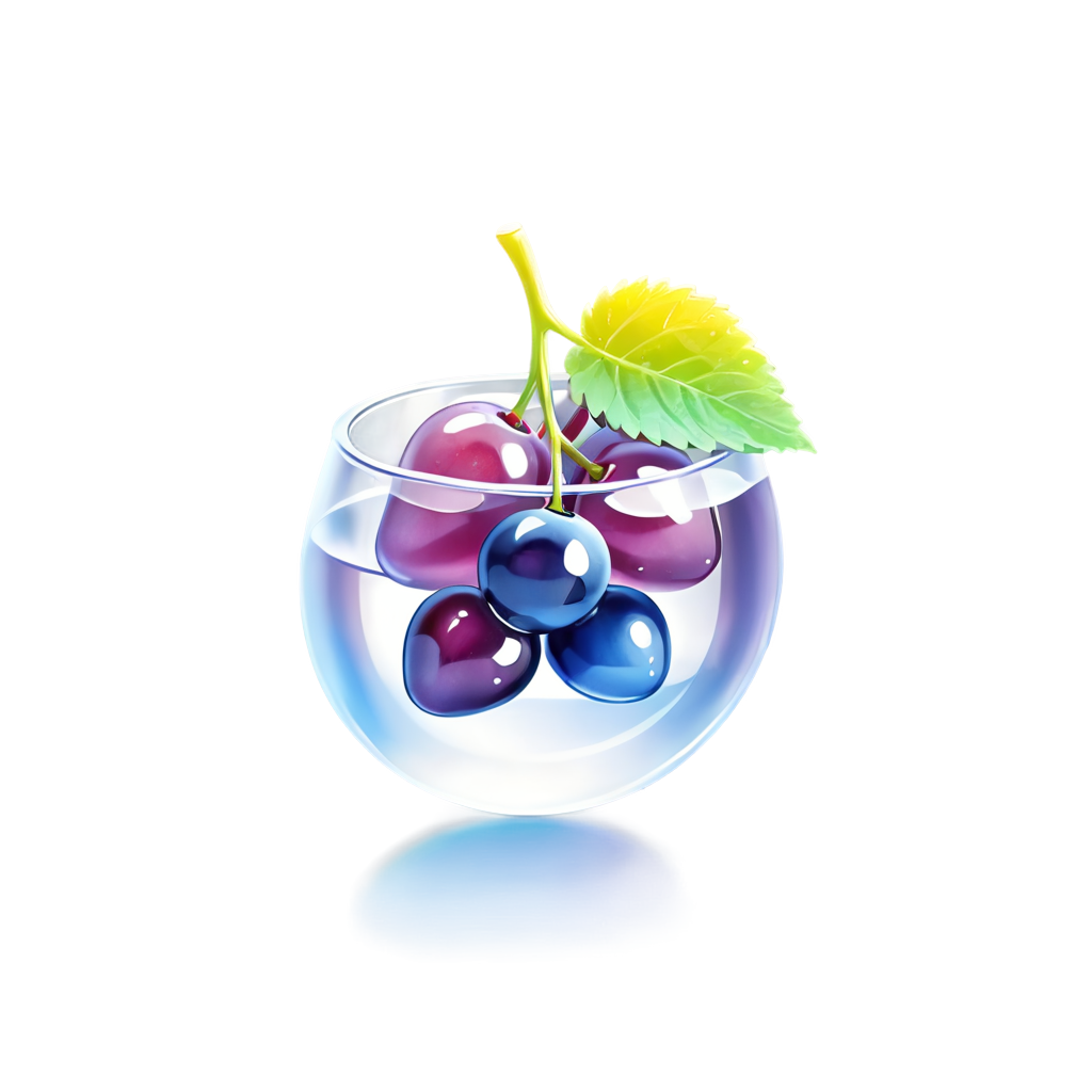 splashing, purple grapes, strawberry, still life, water drop, realistic, blueberry, water, fruit, bubble, blurry, cherry, ice, berry, flower, leaf - icon | sticker