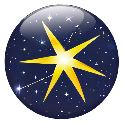 Constellation fortune APP logo 1024:1024 size concise - icon | sticker