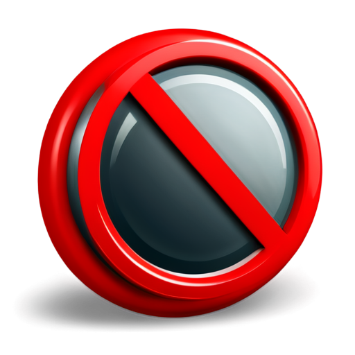 no sign icon - icon | sticker