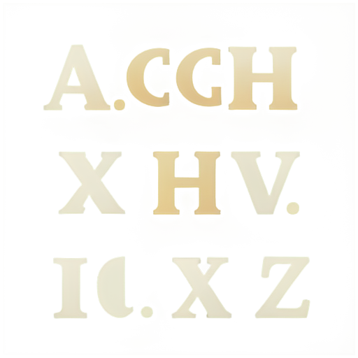 ancient fantasy alphabet - icon | sticker