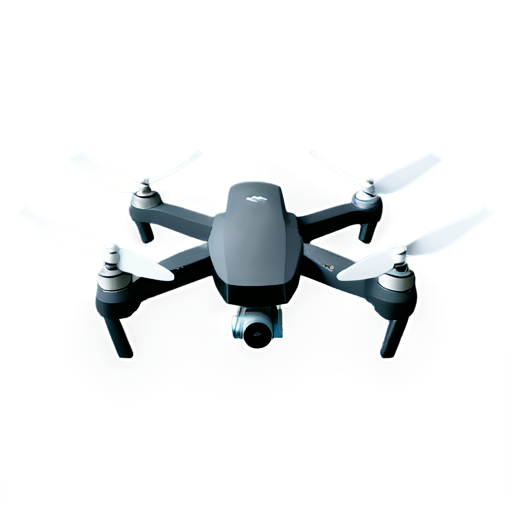 top view of a flying drone - icon | sticker