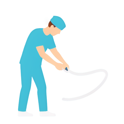 A service in which a doctor cleans a patient's wound and rewires it - icon | sticker