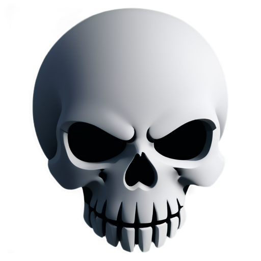 Avatar of cool gamer programmer on C++ with basic games PUBG CS World of Tanks. References: Adeptus Mechanicus, Mechanical skull - icon | sticker