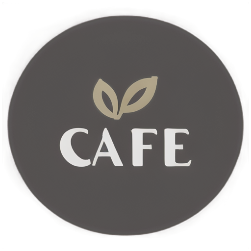 wooden cafe - icon | sticker