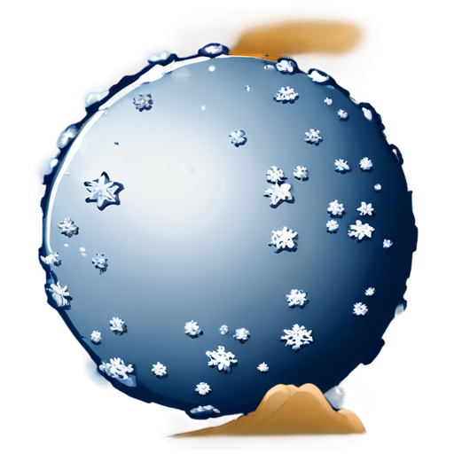 Snow cartoon - icon | sticker