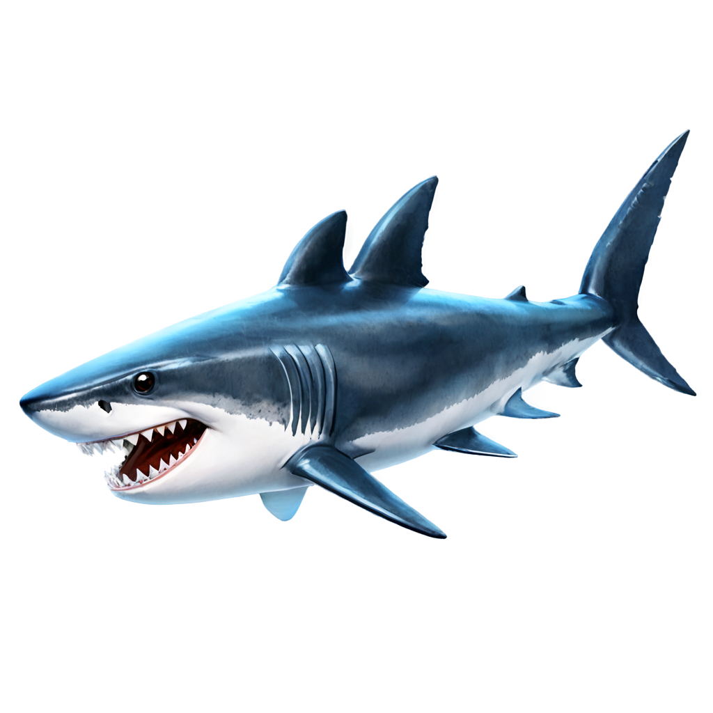 kawaii logo png,Fearless shark, ruling the ocean depths, with sharp teeth and powerful presence, by Pixar Animation Studios, by Art Spiegelman, underwater - icon | sticker