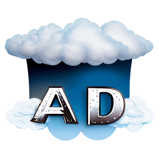 A cloud with the word ad, written on it. Wings, and a king hat with a wrench on it - icon | sticker