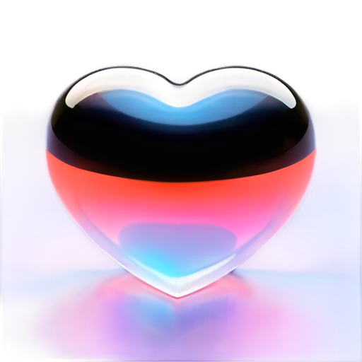 holographic hearts project by a little cube - icon | sticker