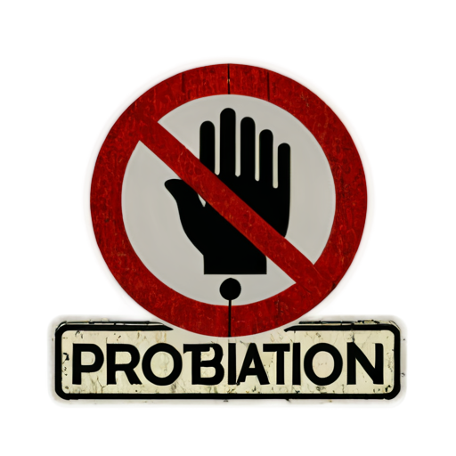 general prohibition sign - icon | sticker