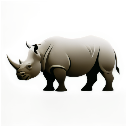 Be a rhinoceros. Be nervous. Be very fit. - icon | sticker