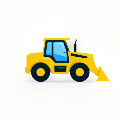 flat icon for Company for rental of construction equipment - icon | sticker