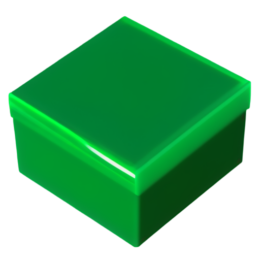 white check on green background 3d render style - icon | sticker