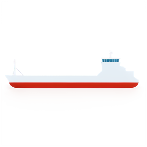 Outlined 2d loaded Fuel Tanker Ship Icon - icon | sticker