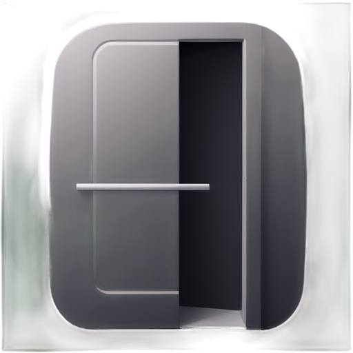 mobile app icon representing school door for pick up and drop off - icon | sticker