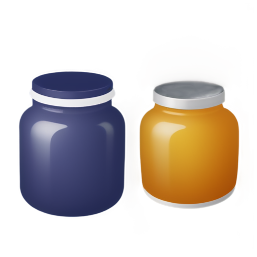 Wholesale of paints and varnishes. Stylized jars with different colors - icon | sticker