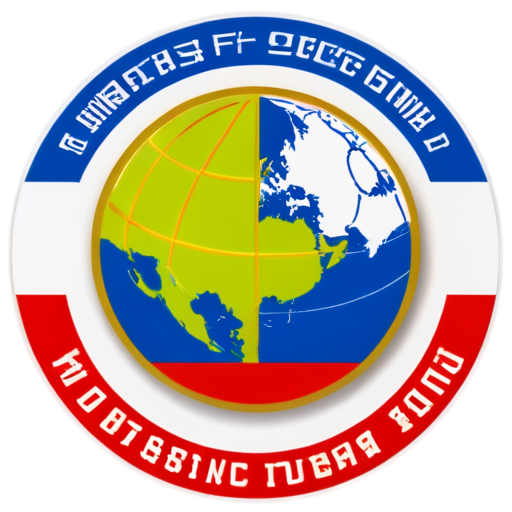 Create a logo for the Territorial Fund for Mandatory Medical Insurance (TFOMS) of the Republic of Tyva. The logo should incorporate the flags of Russia and the Republic of Tyva. Use an image of the geographical center of Asia, located in the Republic of Tyva, as the background. The text "ТФОМС Республики Тыва" should be prominently displayed in Russian. The design should be professional, easily recognizable, and reflect the healthcare mission of the organization - icon | sticker