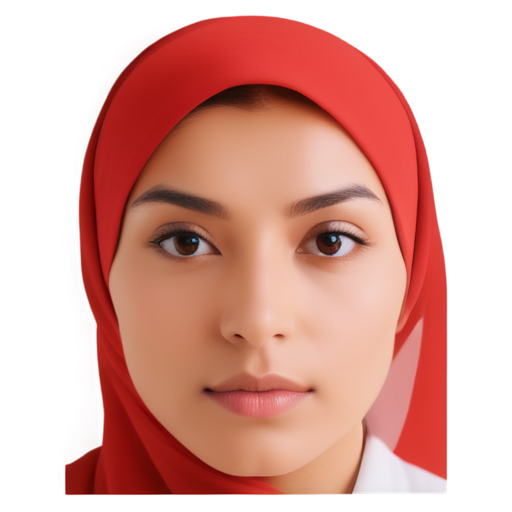 the eyes of an oriental beauty in a red burqa - icon | sticker