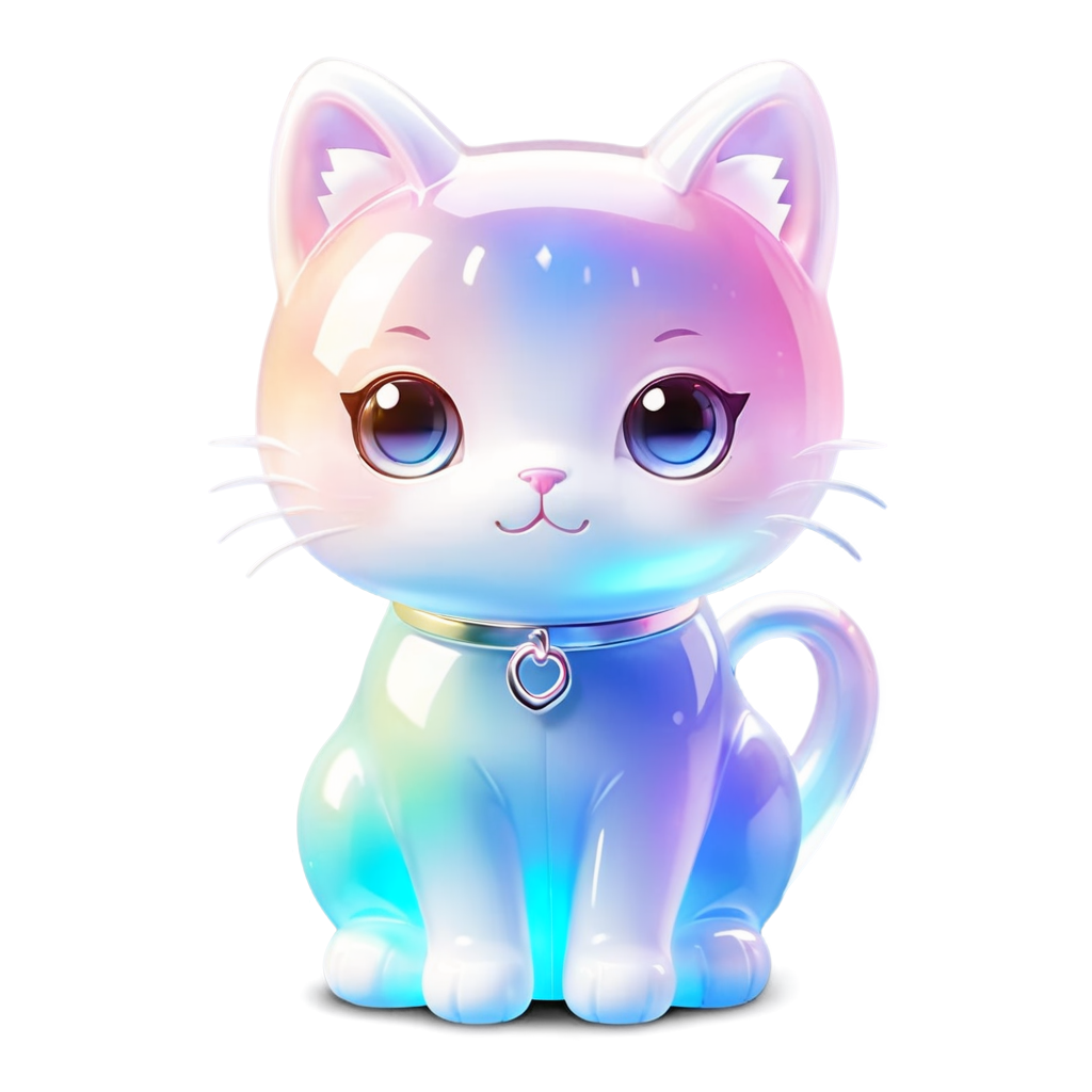 kawaii cat,Inside a ring,cute - icon | sticker
