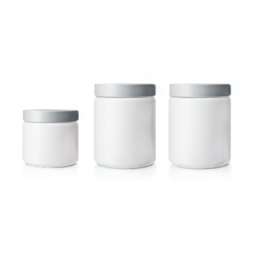 Wholesale of paints and varnishes. Stylized containers with different colors - icon | sticker