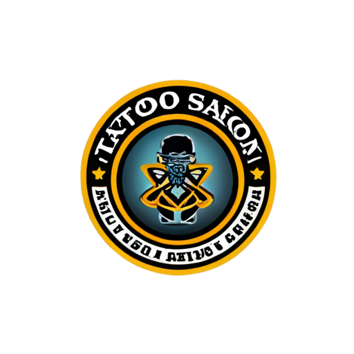 tattoo salon logo - icon | sticker