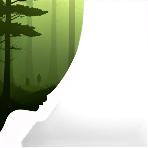 Stalker in the forest - icon | sticker