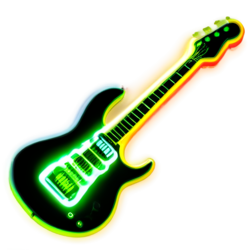 music, neon, style, fractals, note, craft, loft, shadow, quality - icon | sticker