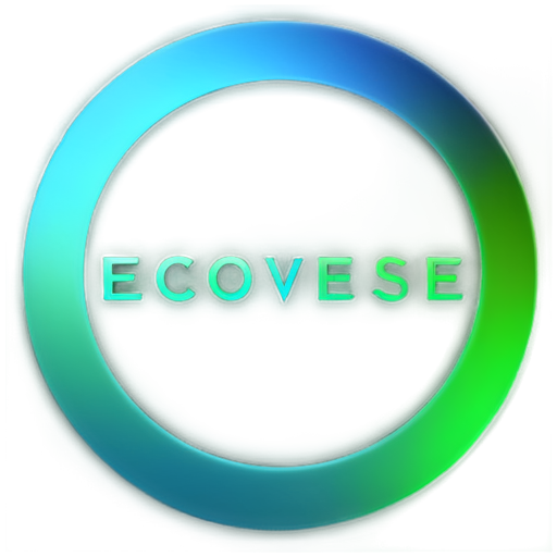 Design a logo for a VR game called "Ecoverse." The logo should be sleek, modern, and convey a sense of immersion and environmental consciousness. Here are the key elements to include: Text: The word "Ecoverse" should be the central focus. Use a bold, italic, sans-serif font to give it a futuristic and stylish look. 3D Effect: Add a shadow or gradient to the text to give it a 3D appearance and depth. VR Elements: Incorporate subtle VR-related elements. For example, place a small VR headset icon over the letter "O" in "Ecoverse." Abstract Shapes: Include abstract shapes around the text that suggest a virtual reality experience, such as ellipses or arcs in green and blue tones. Color Palette: Use a combination of green (#228B22) to represent nature and blue (#87CEEB) to represent the environment. Additional Details: Add subtle leaf accents to the letters to emphasize the ecological theme. The overall design should be modern, immersive, and reflect the game's ecological and VR themes. - icon | sticker