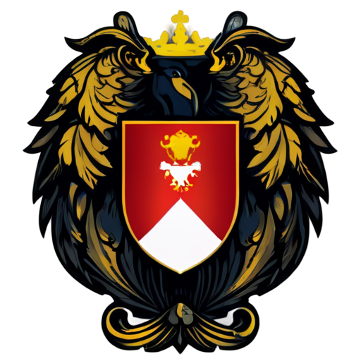 agency with the name K Agency in Imperial style in the format of the family crest - icon | sticker