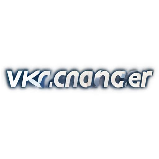 Logo for company "VK ENCHANCER",blue background,white text - icon | sticker