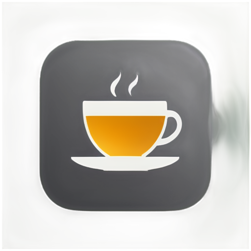 a piece of tea in a square - icon | sticker