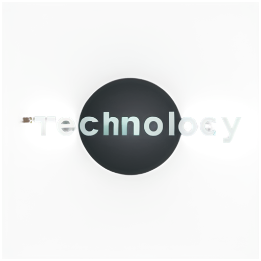 website logo for technology, text "hrem", technology style - icon | sticker