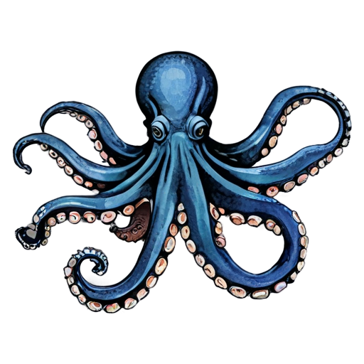 Octopus ink - icon | sticker