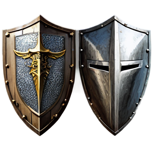 knight Shield and a knight helmet - icon | sticker