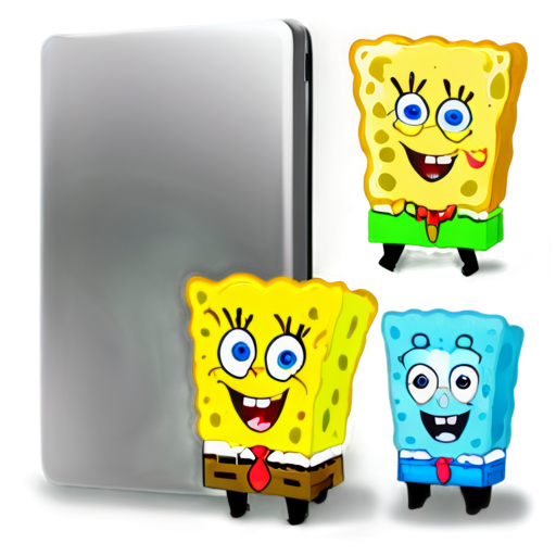 Generate an icon with the theme of "Pai Xiaomeng". The icon and color should be simple, and the color should be mainly SpongeBob SquarePants color. - icon | sticker