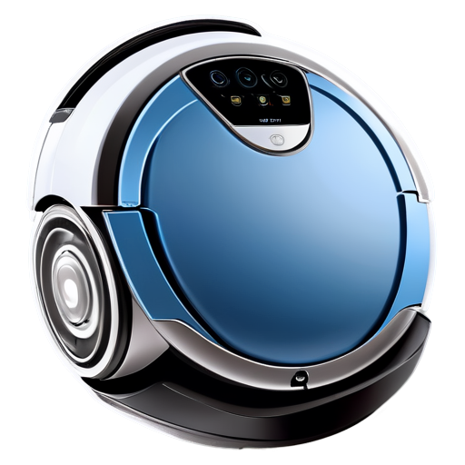 The vacuum cleaner robot - icon | sticker